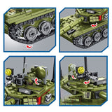 LEGO 324pcs Military Main Battle Tank Building Blocks Compatible Army Soldier Weapon Bricks