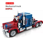 LEGO  849PCS City pull back Heavy Container Truck Technic  Building Blocks