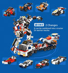 LEGO Technic Vehicle Series 8in1 Carriage Tractor Building Blocks Deformation Robot Model sets
