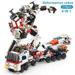 LEGO Technic Vehicle Series 8in1 Carriage Tractor Building Blocks Deformation Robot Model sets