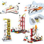 LEGO Space Station Saturn V Rocket Building Blocks City Shuttle Launch Center Atellite Astronaut Figure Bricks set