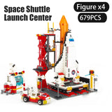 LEGO Space Station Saturn V Rocket Building Blocks City Shuttle Launch Center Atellite Astronaut Figure Bricks set