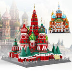 LEGO Compatible Mini World Famous Architecture Building Blocks Russia Saint Basil's Cathedral  DIY Castle Statue Model