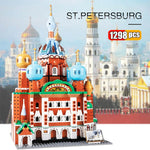 LEGO Compatible Mini World Famous Architecture Building Blocks Russia Saint Basil's Cathedral  DIY Castle Statue Model