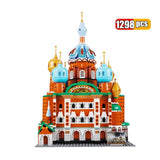 LEGO Compatible Mini World Famous Architecture Building Blocks Russia Saint Basil's Cathedral  DIY Castle Statue Model
