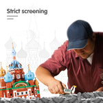 LEGO Compatible Mini World Famous Architecture Building Blocks Russia Saint Basil's Cathedral  DIY Castle Statue Model