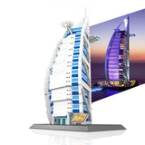 LEGO 1307PCS World Famous Classic Streetview Architecture Building Blocks The Burj Al Arab Hotel 3D Model Bricks