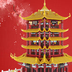 LEGO  Chinese Style Architecture Yellow Crane Tower Building Blocks DIY Assemble  Educational Model Bricks