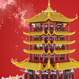 LEGO  Chinese Style Architecture Yellow Crane Tower Building Blocks DIY Assemble  Educational Model Bricks