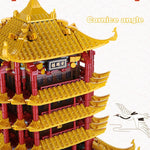 LEGO  Chinese Style Architecture Yellow Crane Tower Building Blocks DIY Assemble  Educational Model Bricks