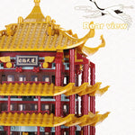 LEGO  Chinese Style Architecture Yellow Crane Tower Building Blocks DIY Assemble  Educational Model Bricks
