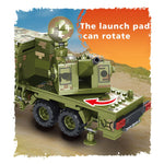 LEGO 1196Pcs Anti-Aircraft Anti-Missile System Building Blocks Military WW2 Army Tank Model Toys
