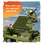 LEGO 1196Pcs Anti-Aircraft Anti-Missile System Building Blocks Military WW2 Army Tank Model Toys