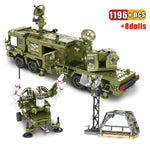 LEGO 1196Pcs Anti-Aircraft Anti-Missile System Building Blocks Military WW2 Army Tank Model Toys