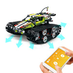 LEGO 410Pcs Remote Controlled Off-road Crawler Building Blocks Technic RC Full Track Racing Car Vehicle Movable Bricks