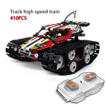 LEGO 410Pcs Remote Controlled Off-road Crawler Building Blocks Technic RC Full Track Racing Car Vehicle Movable Bricks