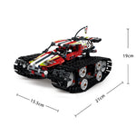 LEGO 410Pcs Remote Controlled Off-road Crawler Building Blocks Technic RC Full Track Racing Car Vehicle Movable Bricks