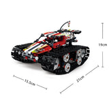 LEGO 410Pcs Remote Controlled Off-road Crawler Building Blocks Technic RC Full Track Racing Car Vehicle Movable Bricks