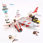 LEGO 856pcs City Plane Airplane Building Blocks Sets Large Cargo Passenger Airport Station Figure Model