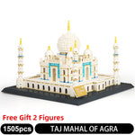 LEGO World Famous Architecture Building Blocks Taj Mahal Palace Triumphal Arch The Roman Colosseum Model sets