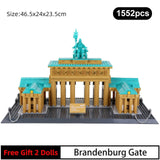 LEGO World Famous Architecture Building Blocks Taj Mahal Palace Triumphal Arch The Roman Colosseum Model sets