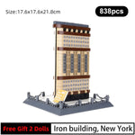 LEGO World Famous Architecture Building Blocks Series  Iron building of New York Classic Landmark Model Bricks