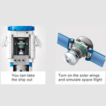 LEGO  904pcs Children City Aerospace Manned Spaceship Model Technology Creative Building Blocks