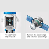LEGO  904pcs Children City Aerospace Manned Spaceship Model Technology Creative Building Blocks