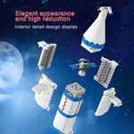 LEGO  904pcs Children City Aerospace Manned Spaceship Model Technology Creative Building Blocks