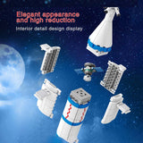 LEGO  904pcs Children City Aerospace Manned Spaceship Model Technology Creative Building Blocks