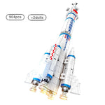 LEGO  904pcs Children City Aerospace Manned Spaceship Model Technology Creative Building Blocks