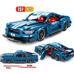 LEGO  737pcs City Mechanical Pull Back Super Sport Car Building Blocks Technic Racing Car Function Brick Toys