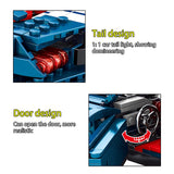 LEGO  737pcs City Mechanical Pull Back Super Sport Car Building Blocks Technic Racing Car Function Brick Toys