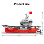 LEGO 458Pcs Navy Ship Military Aircrafted Carrier Building Blocks Mini Model  Cruise Warship Bricks Sets