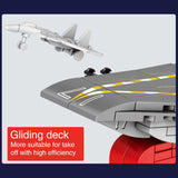 LEGO 458Pcs Navy Ship Military Aircrafted Carrier Building Blocks Mini Model  Cruise Warship Bricks Sets