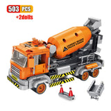 LEGO 503Pcs Engineering Vehicles Building Blocks Technic Truck Deformation Bucket