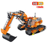 LEGO 503Pcs Engineering Vehicles Building Blocks Technic Truck Deformation Bucket