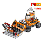 LEGO 503Pcs Engineering Vehicles Building Blocks Technic Truck Deformation Bucket