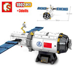 LEGO 1002Pcs Chinese Aerospace Manned Space Experiment Platform Technology Creative Assembled Building Block