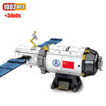 LEGO 1002Pcs Chinese Aerospace Manned Space Experiment Platform Technology Creative Assembled Building Block