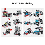 LEGO 8in1 Military Aerial carrier Fighter-building Blocks Helicopters Naval Vessels Warship Ship 3D Model Bricks