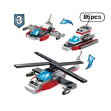 LEGO 8in1 Military Aerial carrier Fighter-building Blocks Helicopters Naval Vessels Warship Ship 3D Model Bricks