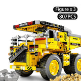 LEGO 807pcs Technic Tipper Car City Engineering Dump Truck Crane Building Blocks Model