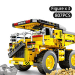LEGO 807pcs Technic Tipper Car City Engineering Dump Truck Crane Building Blocks Model