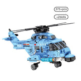 LEGO 366PCS Chinese Q Version J-15 carrier Fighter Building Block Airplane Military city plane Bricks