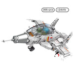 LEGO 366PCS Chinese Q Version J-15 carrier Fighter Building Block Airplane Military city plane Bricks