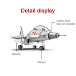 LEGO 366PCS Chinese Q Version J-15 carrier Fighter Building Block Airplane Military city plane Bricks