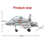 LEGO 366PCS Chinese Q Version J-15 carrier Fighter Building Block Airplane Military city plane Bricks