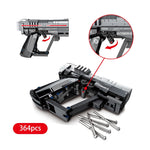 LEGO 364pcs Wandering Earth DIY Cap Pistol Model Building Blocks Technic Gun Educational Shooting Game Brick Toys for Children