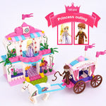 LEGO Friends girls castle princess carriage Compatible brick power puff girl for building block blocks